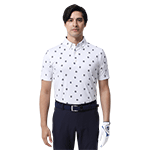 MEN’S  ロゴプリント 半袖ボタンダウンシャツ